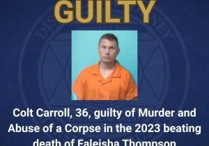 Colt Carroll Found Guilty of Murder
